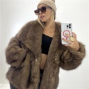 pelliccia foderata wrap